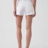 Pantaloncini in denim a vita alta (3,5") dal taglio dritto e morbido