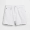 Pantaloncini in denim a vita alta (3,5") dal taglio dritto e morbido