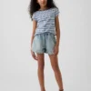 Pantaloncini in denim a vita alta per bambini