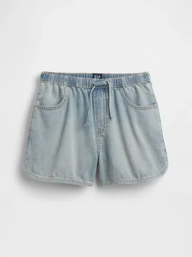 Pantaloncini in denim a vita alta per bambini