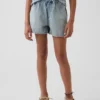 Pantaloncini in denim a vita alta per bambini