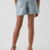 Pantaloncini in denim a vita alta per bambini