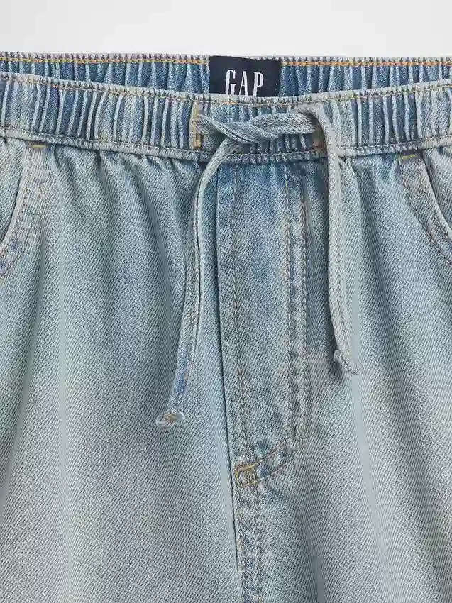 Pantaloncini in denim a vita alta per bambini