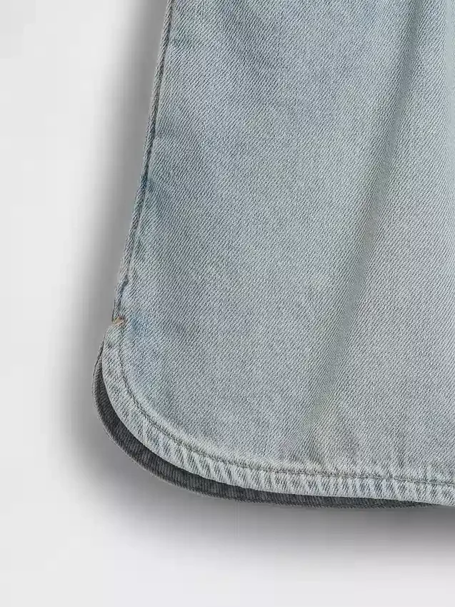 Pantaloncini in denim a vita alta per bambini