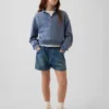 Pantaloncini in denim a vita alta per bambini "Easy Dolphin"
