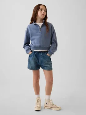 Pantaloncini in denim a vita alta per bambini "Easy Dolphin"