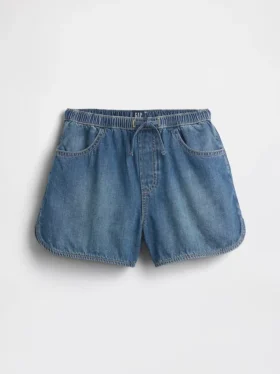 Pantaloncini in denim a vita alta per bambini “Easy Dolphin”