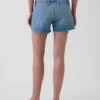 Pantaloncini in denim a vita bassa da 3"