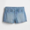 Pantaloncini in denim a vita bassa da 3"