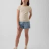 Pantaloncini in denim a vita bassa per bambini
