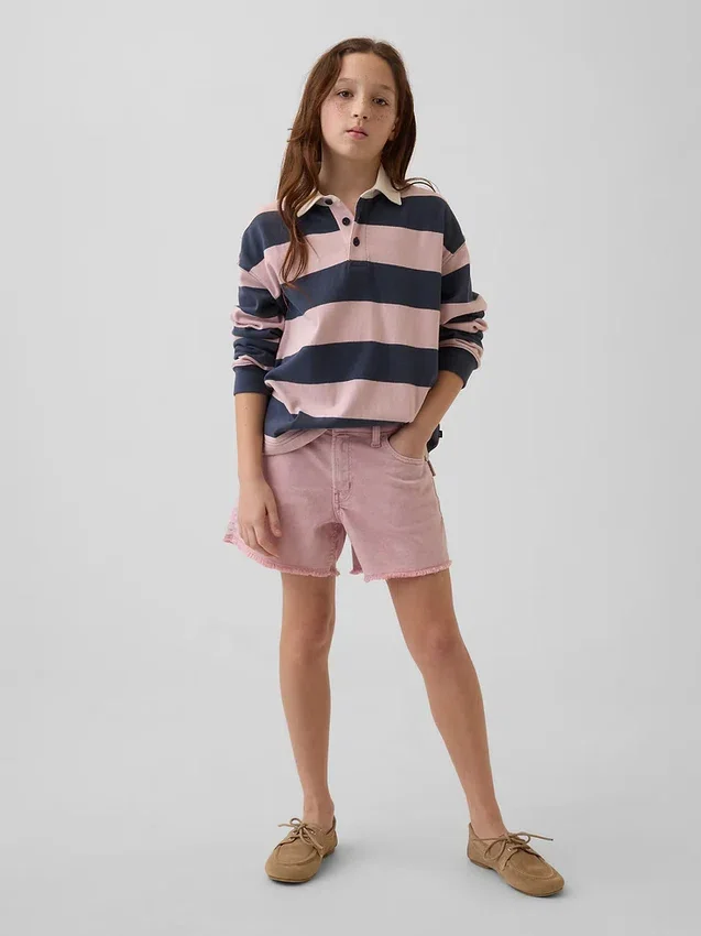 Pantaloncini in denim a vita bassa per bambini