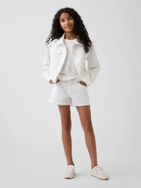 Pantaloncini in denim a vita bassa per bambini