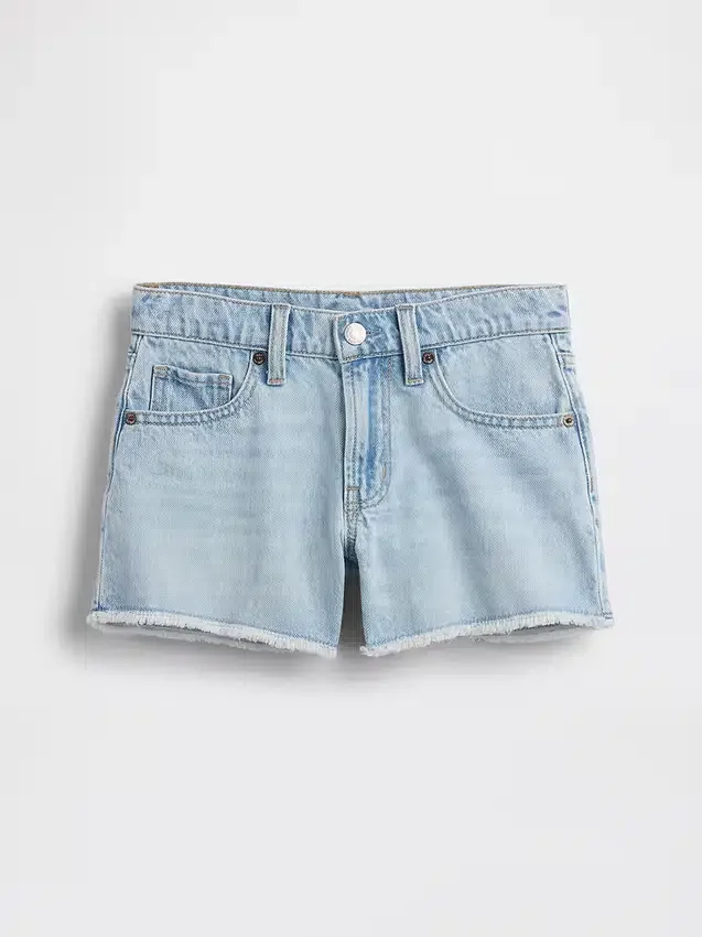 Pantaloncini in denim a vita bassa per bambini