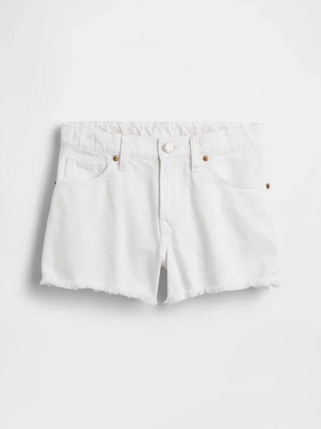 Pantaloncini in denim a vita bassa per bambini
