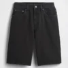 Pantaloncini in denim a vita media e linea allungata da 11"