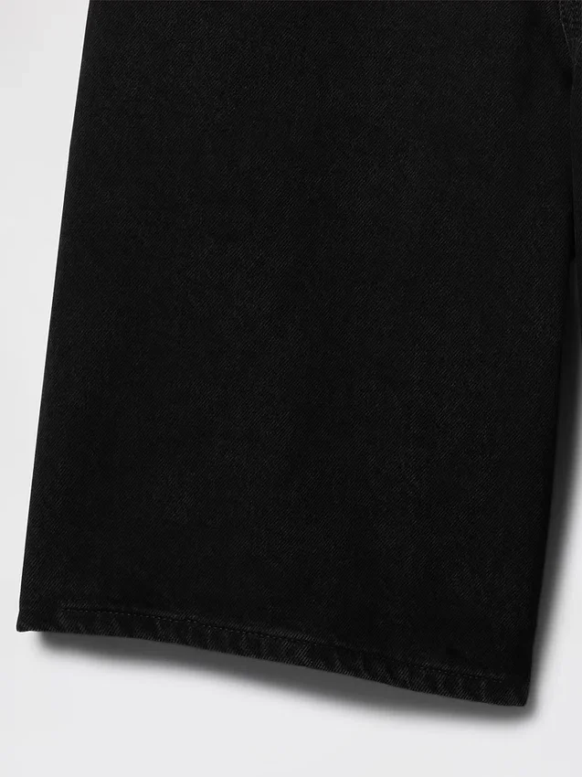 Pantaloncini in denim a vita media e linea allungata da 11"