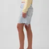 Pantaloncini in denim a vita media e vestibilità ampia