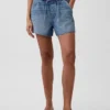 Pantaloncini in denim comodi a vita bassa da 3,5”