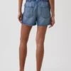 Pantaloncini in denim comodi a vita bassa da 3,5”