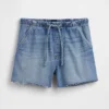 Pantaloncini in denim comodi a vita bassa da 3,5”