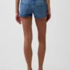 Pantaloncini in denim con chiusura allacciata a vita bassa da 3"