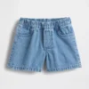 Pantaloncini in denim con tasche e orsetto Brannan per neonati