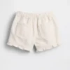 Pantaloncini in denim con volant a vita bassa per neonato & bebè