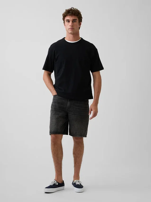 Pantaloncini in denim larghi da 10,5"