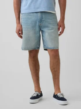 Pantaloncini in denim larghi stile anni ’90