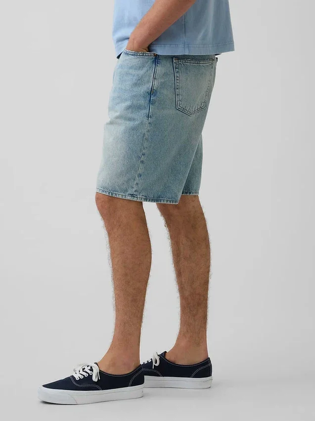 Pantaloncini in denim larghi stile anni ’90