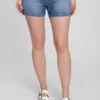 Pantaloncini in denim premaman con inserto da 4"