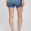 Pantaloncini in denim premaman con inserto da 4"