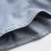 Pantaloncini in denim stampato a vita media