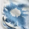 Pantaloncini in denim tie-dye a vita alta per bambini