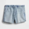 Pantaloncini in denim ultra morbidi a vita bassa da 3,5”