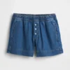 Pantaloncini in denim ultrasoft a vita media