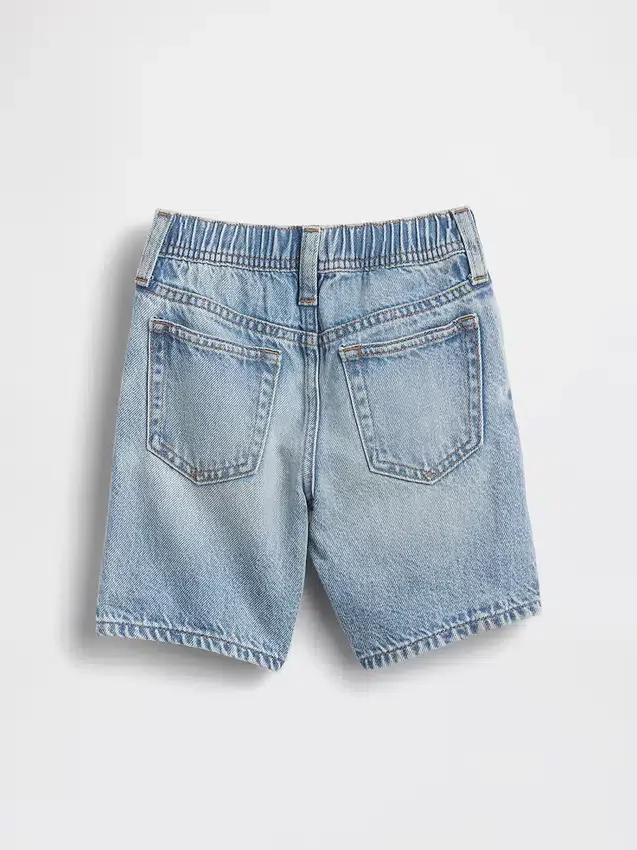 Pantaloncini in denim ultrasoft con elastico in vita per neonato & bebè