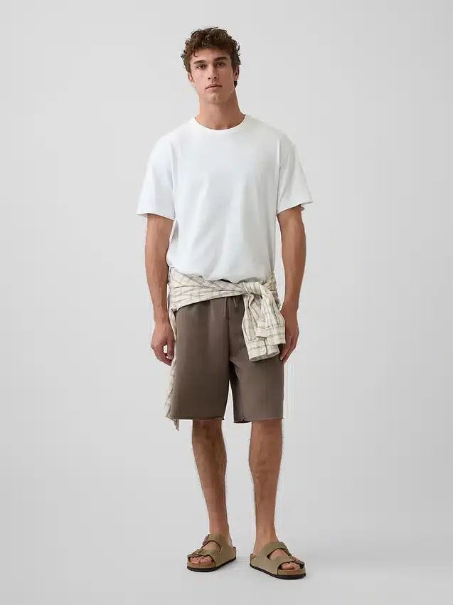 Pantaloncini in felpa morbida stile vintage