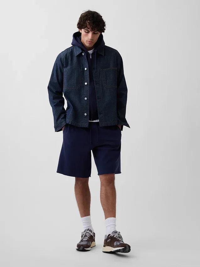 Pantaloncini in felpa morbida stile vintage