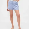 Pantaloncini in flanella con logo