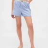 Pantaloncini in flanella con logo
