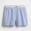 Pantaloncini in flanella con logo