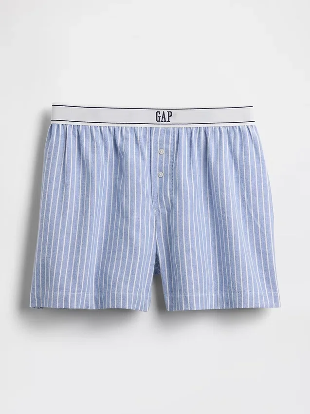 Pantaloncini in flanella con logo