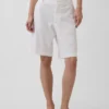 Pantaloncini in misto lino a vita bassa da 9"
