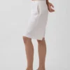 Pantaloncini in misto lino a vita bassa da 9"