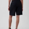 Pantaloncini in misto lino a vita bassa da 9"