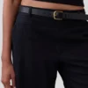Pantaloncini in misto lino a vita bassa da 9"