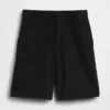 Pantaloncini in misto lino a vita bassa da 9"