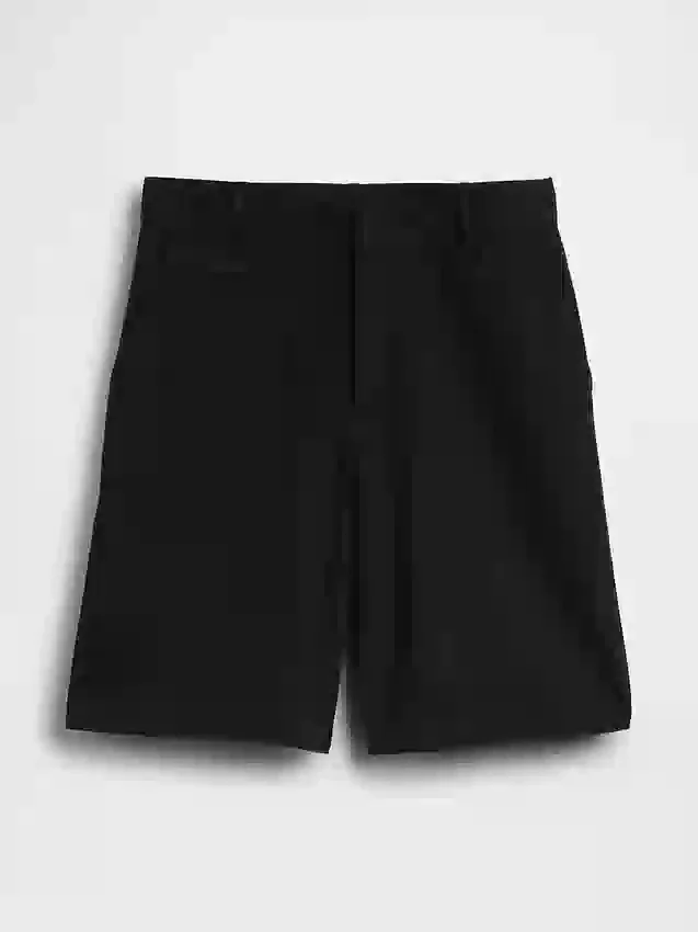 Pantaloncini in misto lino a vita bassa da 9"