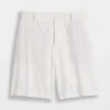 Pantaloncini in misto lino a vita bassa da 9"